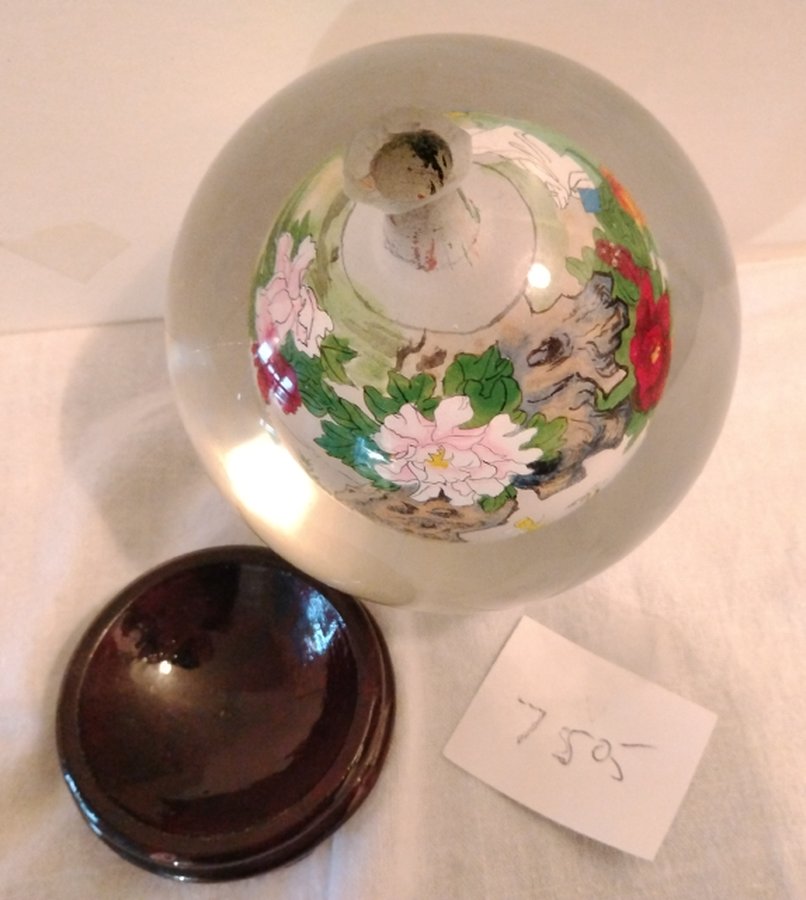 INSIDE PAINTED CHINESE GLASS BALL