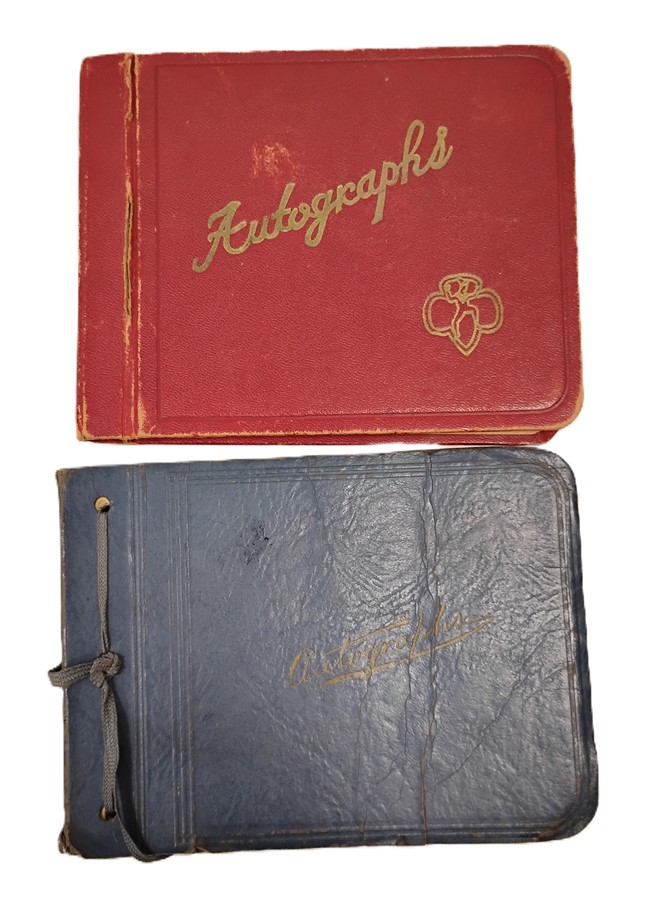 TWO VINTAGE AUTOGRAPH BOOKS