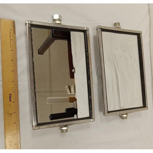 TWO VINTAGE PETERSON REPLACEMENT TRUCK MIRRORS