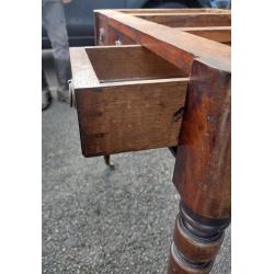 AS IS 2ND HALF 19TH CENTURY DESK BASE, ONE LEG BROKEN