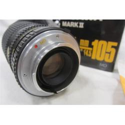 OSAWA MARK II 35MM - 105 LENS WITH BOX AND BAG. MINOLTA
