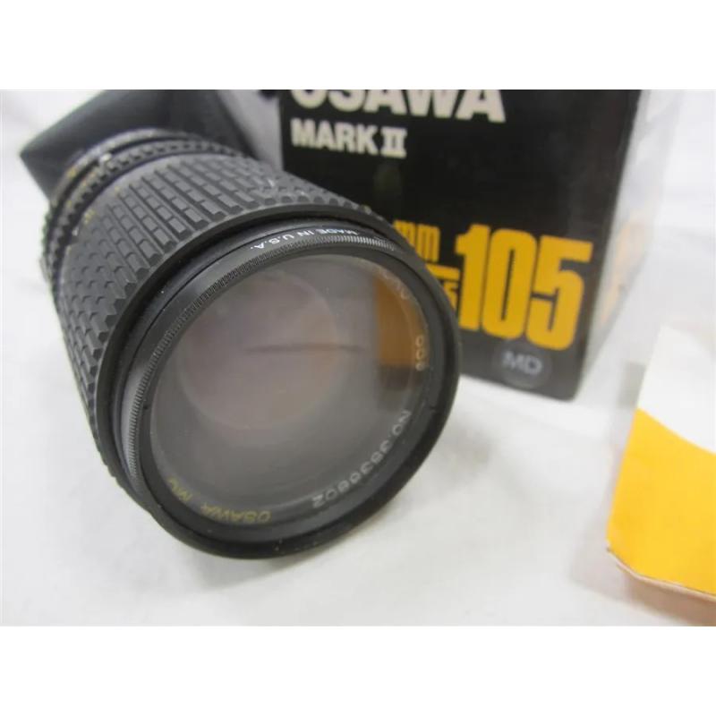 OSAWA MARK II 35MM - 105 LENS WITH BOX AND BAG. MINOLTA