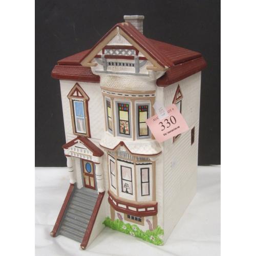 TOWNHOUSE CERAMIC COOKIE JAR