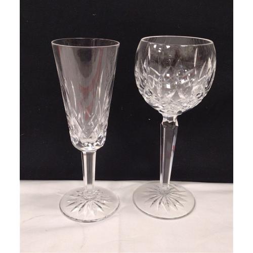 TWO WATERFORD CRYSTAL GOBLETS