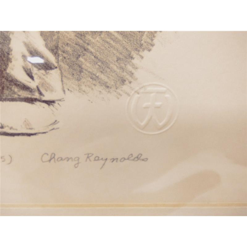 CHANG REYNOLDS LITHOGRAPH WITH EMBOSSED STAMP