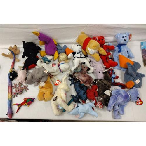 BOX OF BEANIE BABIES AND OTHER