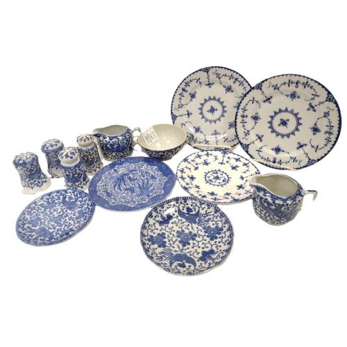 ASSORTED JAPANESE BLUE & WHITE PORCELAIN DISHES