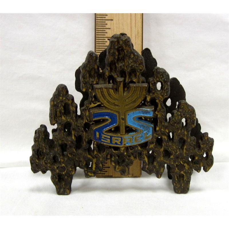 CAST METAL BRUTALISM ISRAEL NAPKIN HOLDER