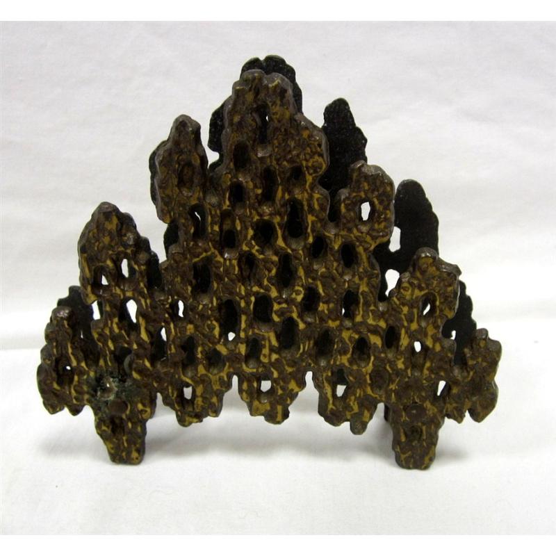 CAST METAL BRUTALISM ISRAEL NAPKIN HOLDER
