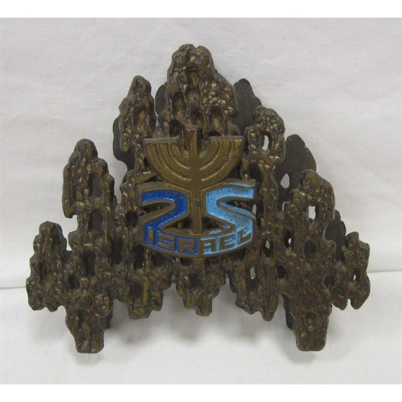 CAST METAL BRUTALISM ISRAEL NAPKIN HOLDER