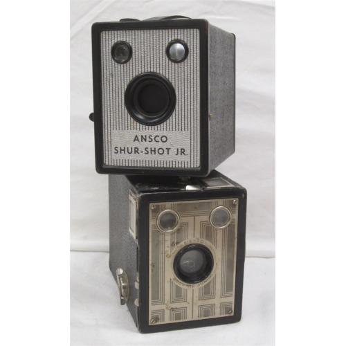 TWO VINTAGE BOX CAMERAS