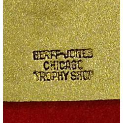 HERFF-JONES BADGE, GLENVIEW CLUB ICE SKATING.  ORGINAL VINTAGE BOX