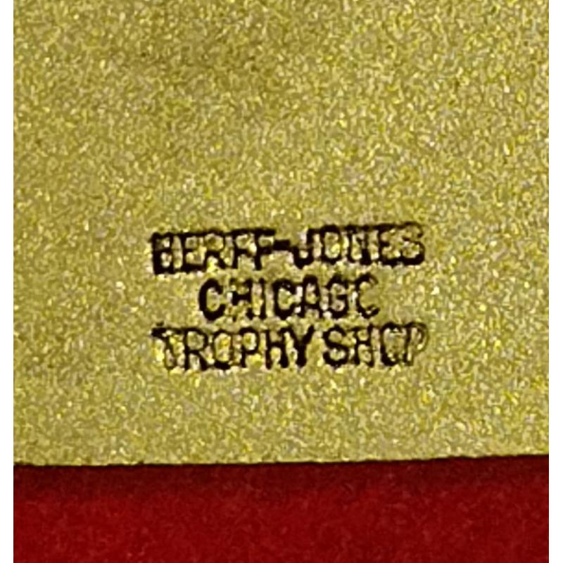 HERFF-JONES BADGE, GLENVIEW CLUB ICE SKATING.  ORGINAL VINTAGE BOX