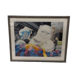 J. CANNON 1985 SIGNED PRINTS OF CATS  #4/50