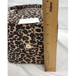 BOX PURSE/JEWELRY BOX WITH LEOPARD SKIN CLOTH COVER