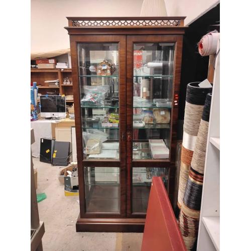 LIGHTED CURIO CABINET
