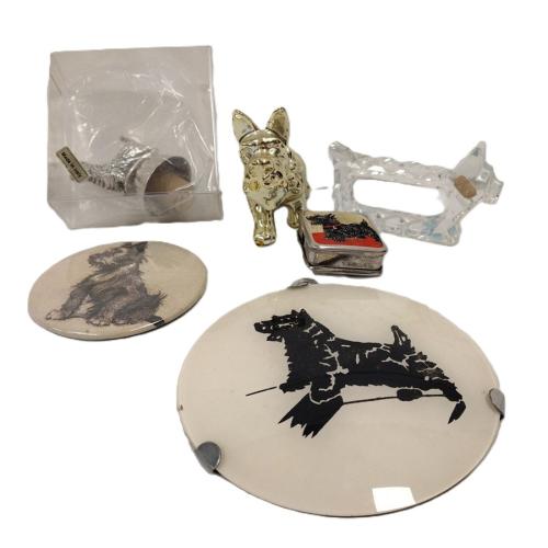 SIX SCOTTIE DOG COLLECTIBLES
