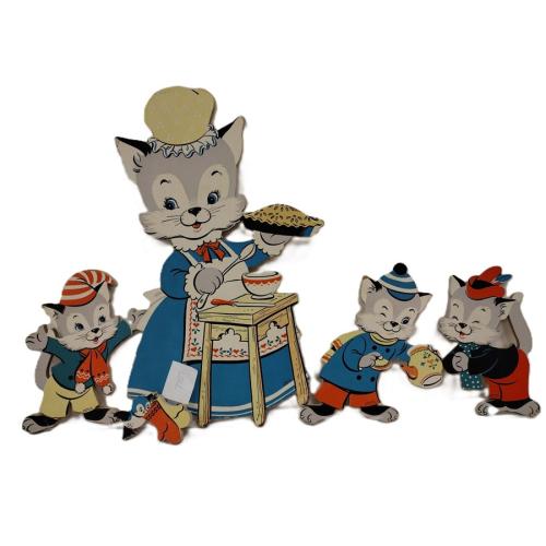 SET OF 1959 DOLLY TOY COMPANY CARDBOARD WALL HANGINGS