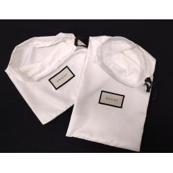 GUCCI BAGS, SHOE BOX, GUCCI SILK BAGS, AND RIBBON