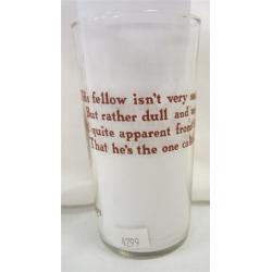 DISNEY SNOW WHITE "DOPEY" LIBBEY DRINKING GLASS
