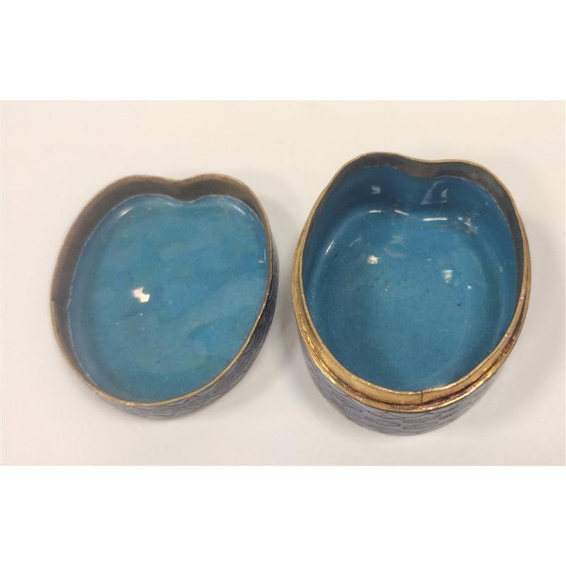 VINTAGE CHINESE CLOISONNE FROG BOX