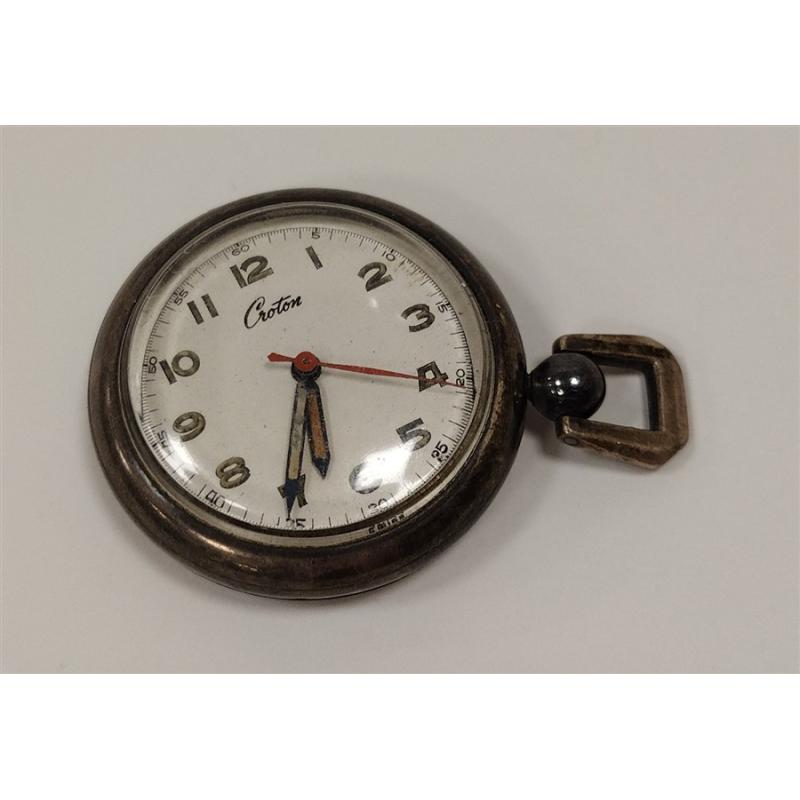 CROTON STERLING PENDANT WATCH.   AS IS