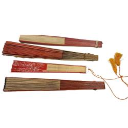FOUR VINTAGE ASIAN FANS
