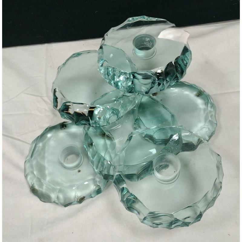 STEPHEN SCHLANSER ART GLASS CANDLE HOLDER
