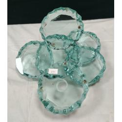 STEPHEN SCHLANSER ART GLASS CANDLE HOLDER