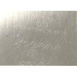 SILVER PLATED SAUCE BOAT AND TWO TRAYS