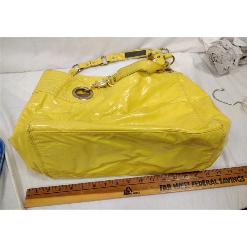 STEVEN MADDEN BRIGHT YELLOW - SOME WEAR ON SHOULDER SCRAP