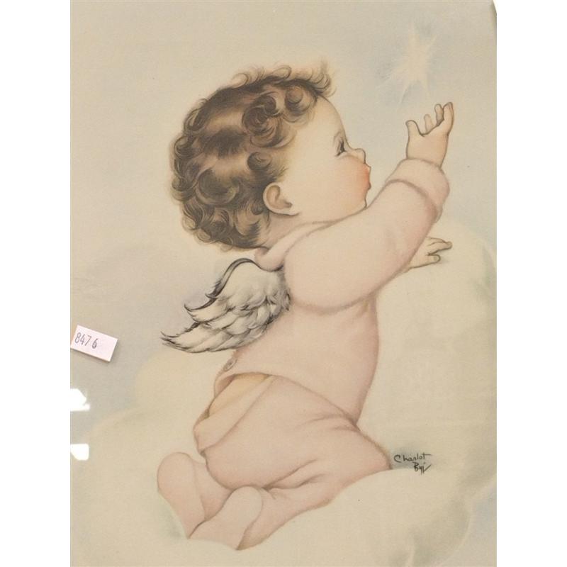 CHAROLETTE BYI 1950'S PRINT OF ANGEL TITLED "STARLING"