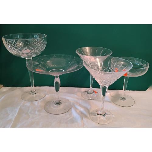 GLASS COMPOTES AND GOBLETS