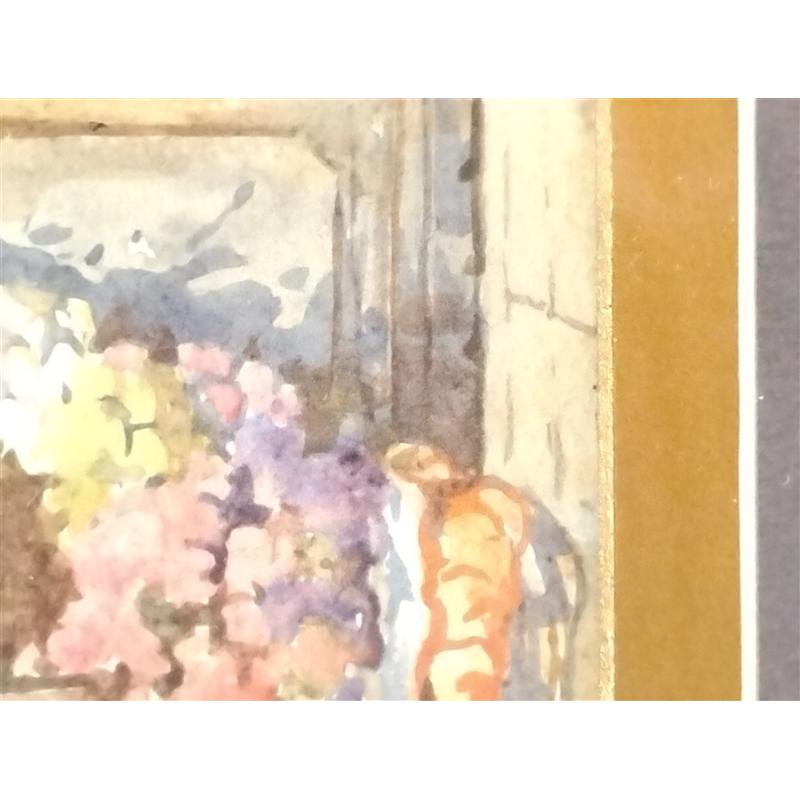 SMALL FRAMED WATERCOLOR PRINT OF A CATHEDRAL