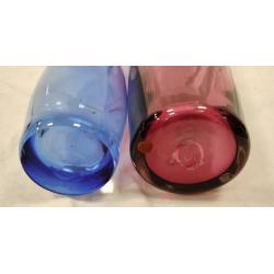 TWO ART GLASS VASES