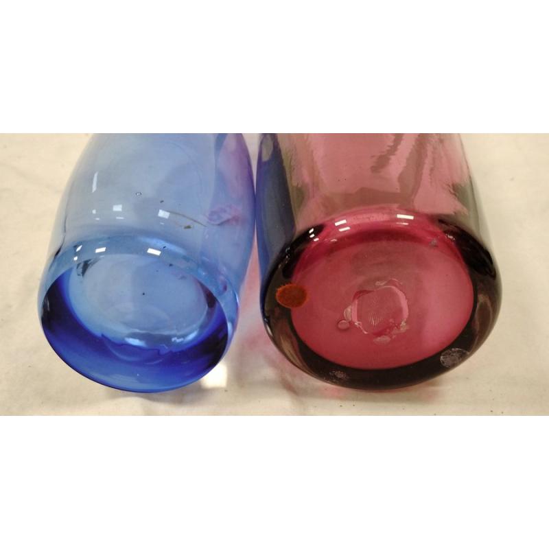 TWO ART GLASS VASES
