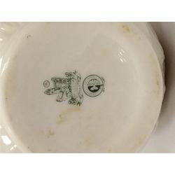 THREE BELLEEK PORCELAIN PIECES, TWO VASES AND PLATE