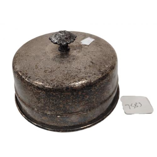 SMALL SILVER PLATED FOOD COVER