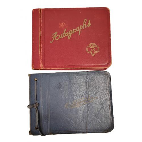 TWO VINTAGE AUTOGRAPH BOOKS