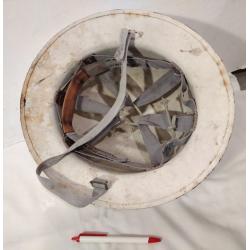 WHITE METAL HELMET