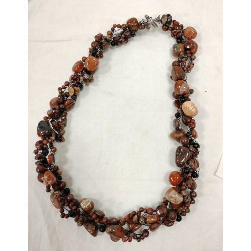 MULTI WIRE STRUNG JASPER AGATE