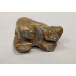 SMALL SIGNED SOAPSTONE BEAR