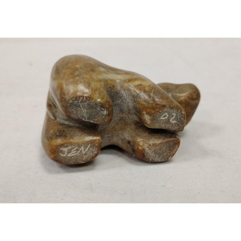 SMALL SIGNED SOAPSTONE BEAR