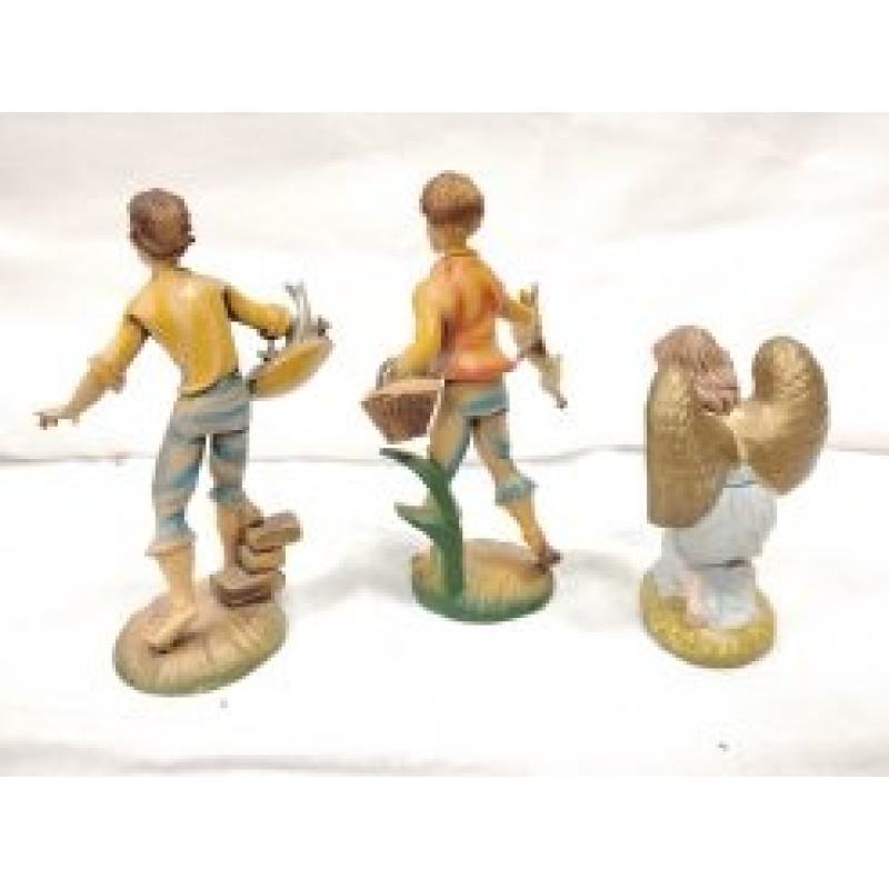 TWO VINTAGE ITALIAN PLASTIC COMPOSITION FIGURES, ONE JAPANESE