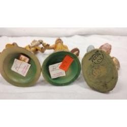 TWO VINTAGE ITALIAN PLASTIC COMPOSITION FIGURES, ONE JAPANESE