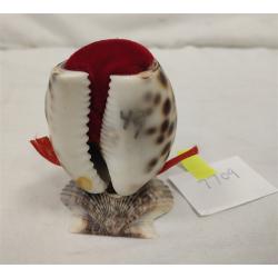 VINTAGE PIN CUSHION MADE FROM SHELL
