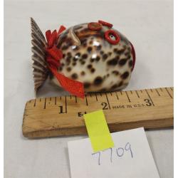 VINTAGE PIN CUSHION MADE FROM SHELL
