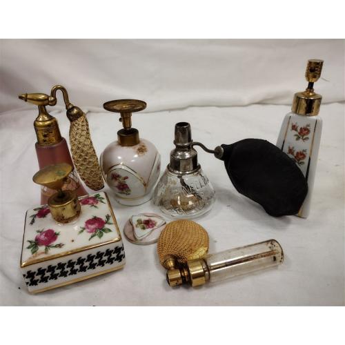 AS IS PERFUME BOTTLES, MOST FOR PARTS
