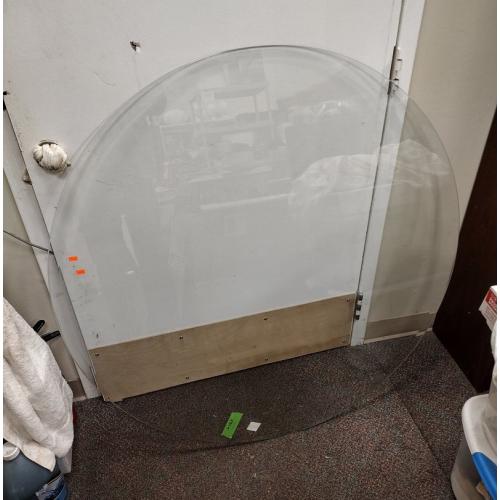 BEVELED GLASS ROUND TABLE TOP
