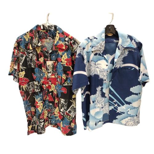 MEN'S 1950-60'S ARNOLD CHRISTENSEN & NEWER PAULY & FORBES HAWAIIAN PRINT SHIRTS